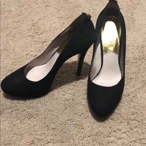 MK Black Suede Pumps Size 8 1/2